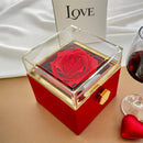Romantic Gift For My Love – Forever Love Necklace with Preserved Rose Gift Box