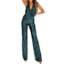 Jumpsuit Party Sexy Sequin Backless Sleeveless Bodysuit for Women