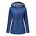 Women's jacket hooded waterproof elegant windbreaker zipper