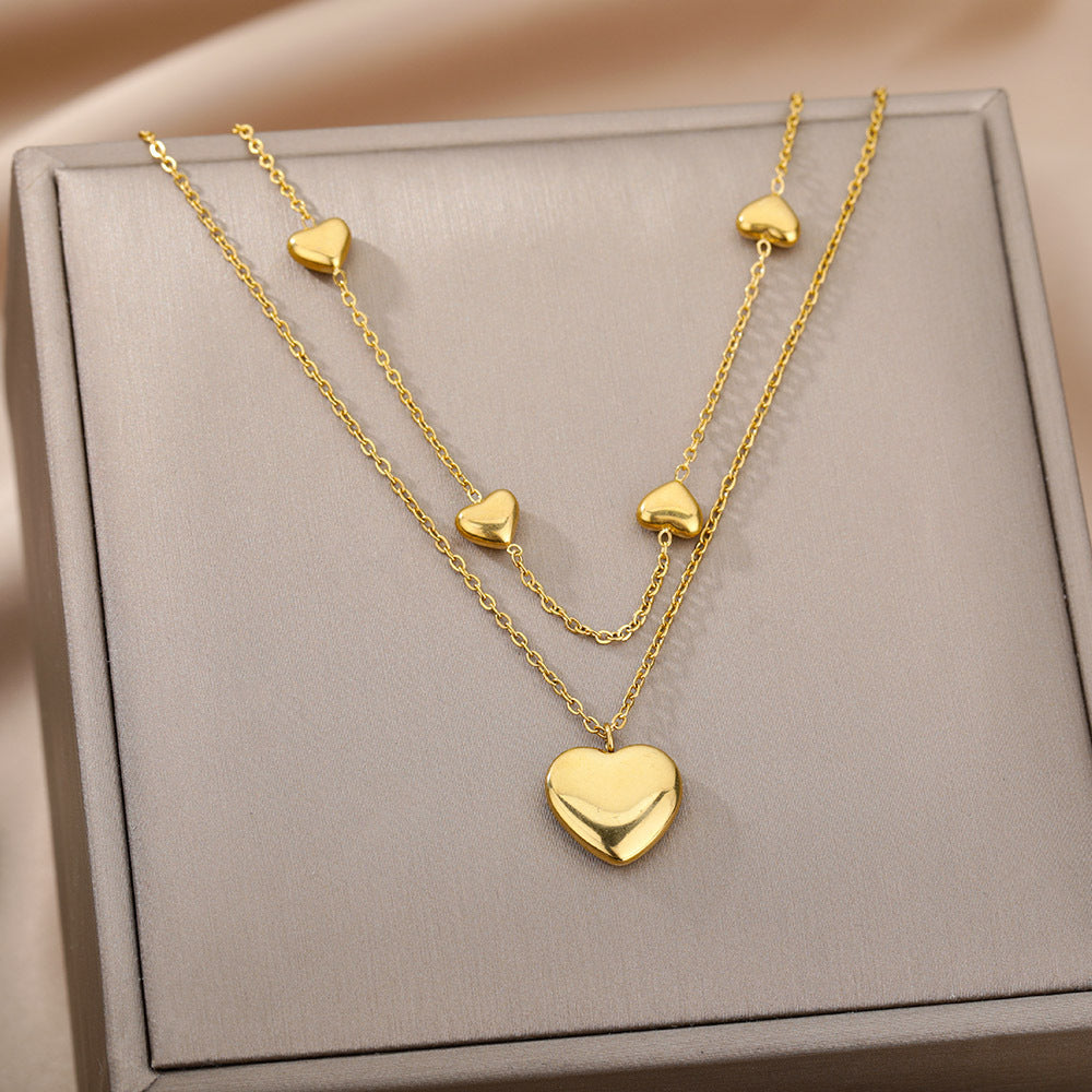 Women's necklace of clavicle elegant pendant sweet love