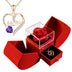 To My Love Preserved Red Rose Necklace Gift Love You Gift Set