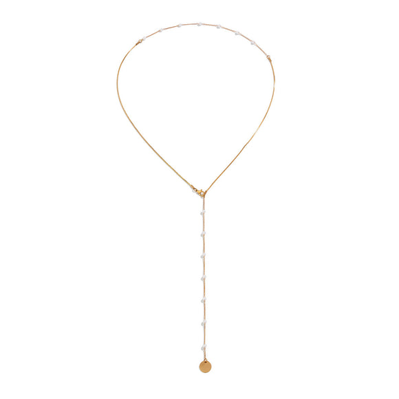 Women's Necklace superimposed design beads elegant