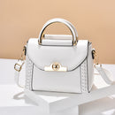 Women's handbag leather elegant buckle decoration travel crossbody