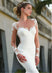 Isabella Mermaid Wedding Dress Satin Vintage Lace Detail