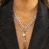 Women's Necklace thick with shiny lock and key pendant accessories
