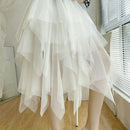 Women's skirt trapeze in Tulle elegant high-end degraded