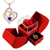 To My Love Preserved Red Rose Necklace Gift Love You Gift Set