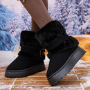 Women's Ankle Boots elegant Plus Size Snow Fleece Lined Warm Non-Slip