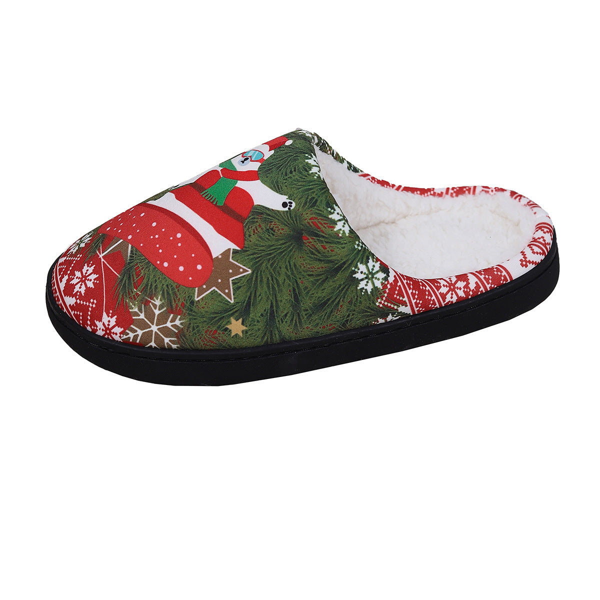 Women's slippers Christmas printed elegant