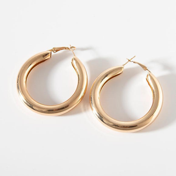 Women's Earrings big circle elegant casual  minimalists