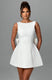 Sexy Mini Dress Women Big Bows Beads Elegant Backless Sleeveless Party Dress