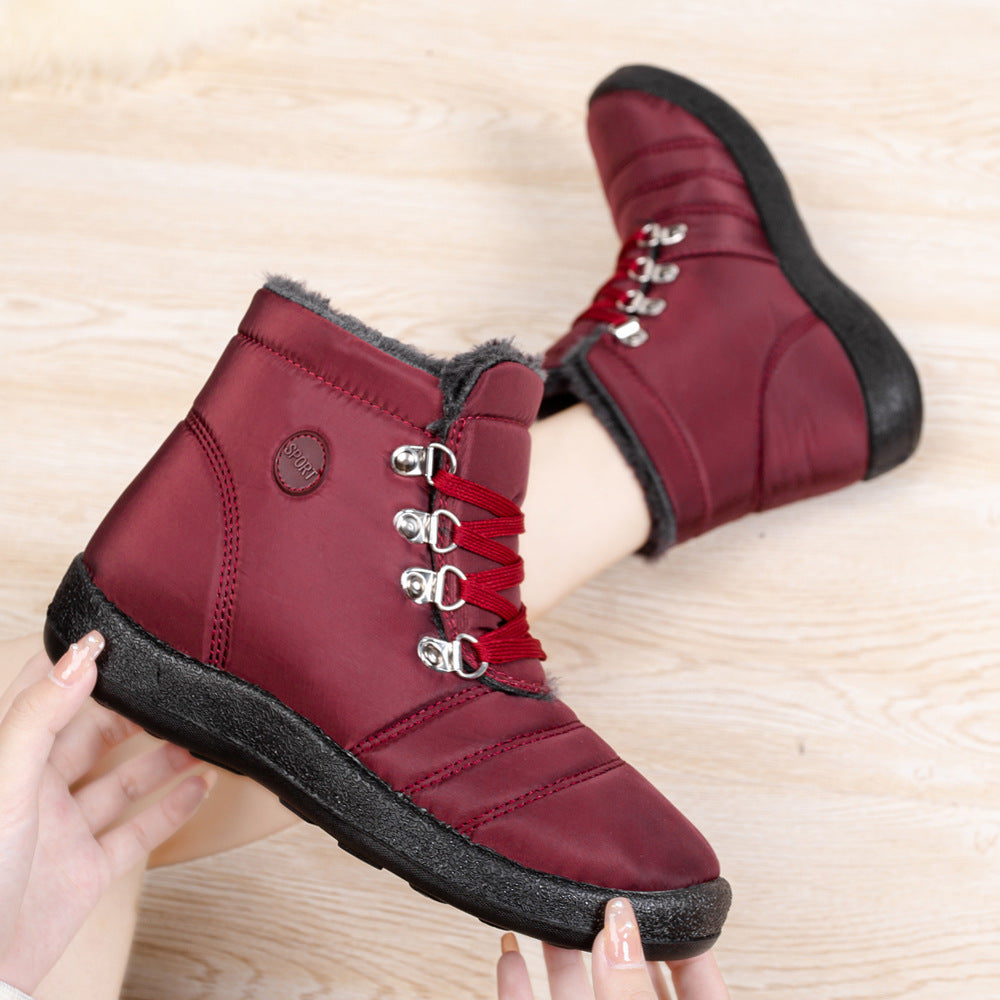 Women's Boots waterproof warm lace-up elegant, comfortable snow