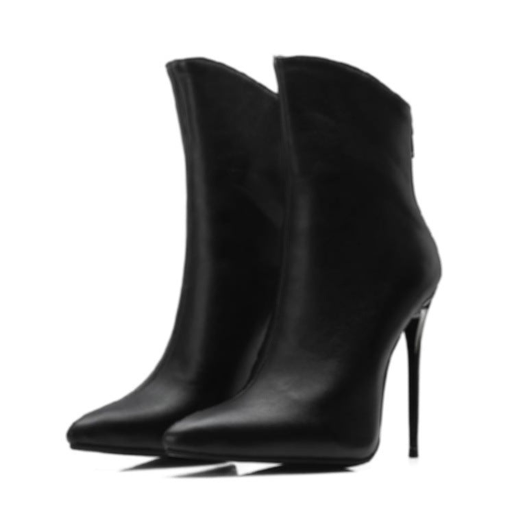 Women's Boots with pointed stiletto heels elegant fashionable