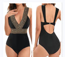 Women's swimwear one-piece elegant Black