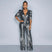 Jumpsuit slim fit sequin V neck half sleeves Party