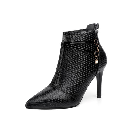 Buy black Women’s Boots Elegant High Heel Stylish Autumn Winter New Fashion