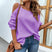 Women's sweater knit off shoulder sexy elegant, solid long sleeve