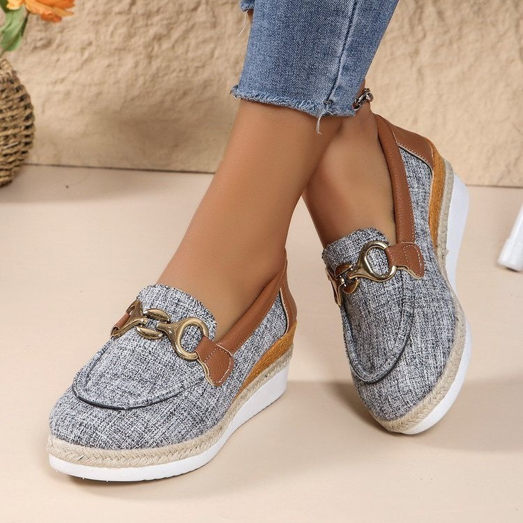 Women's Shoes wedge heel lazy, casual office elegant, universal