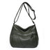 Women's crossbody soft leather elegant multi-pocket casual shoulder bag