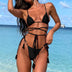Women's swimwear Bikini 2-pieces elegant lace-up crossed
