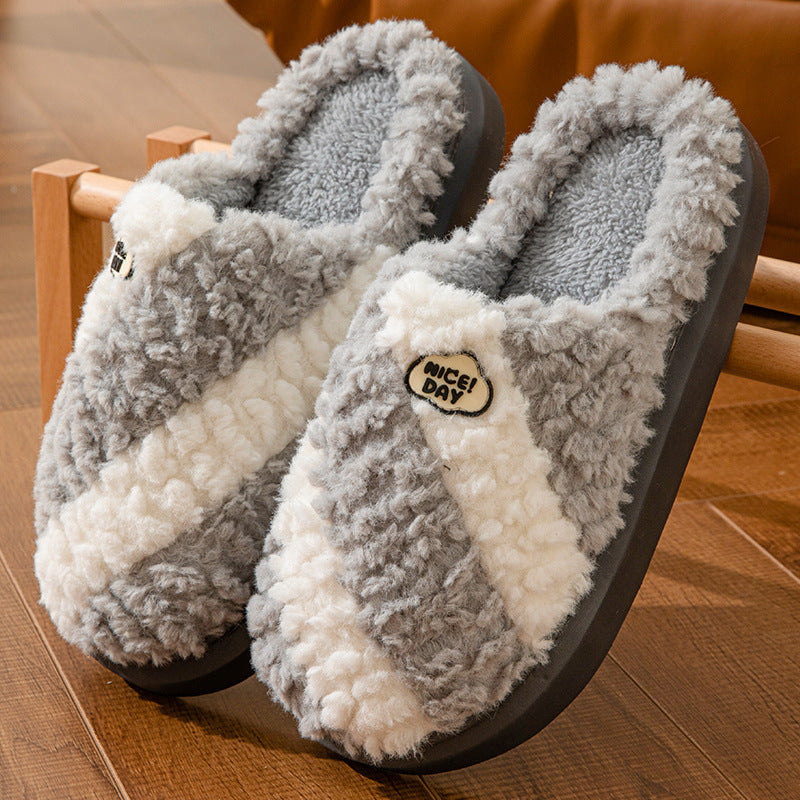 Women's slippers of house non-slip elegant warm in winter