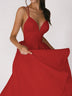Elegant Sweetheart Neck Cocktail Dress Women Sexy Spaghetti Straps