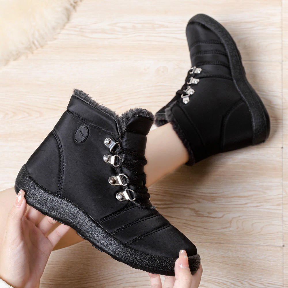 Women's Boots waterproof warm lace-up elegant, comfortable snow