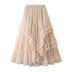 Women's skirt Multi-layer slimming, skirt long high waist, evening
