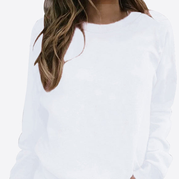 Sweat-shirt femme imprimé série Noël col rond élégant