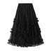 Women's skirt Multi-layer slimming, skirt long high waist, evening