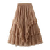 Women's skirt Multi-layer slimming, skirt long high waist, evening