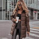 Women’s Coat Elegant Quilted Leopard Print Outerwear Strong Style-3