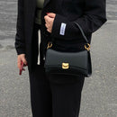 Women's black bag elegant underarm baguette portable crossbody Bag