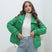 Women's coat padded in cotton elegant hooded thick warm with pockets