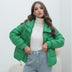 Women's coat padded in cotton elegant hooded thick warm with pockets