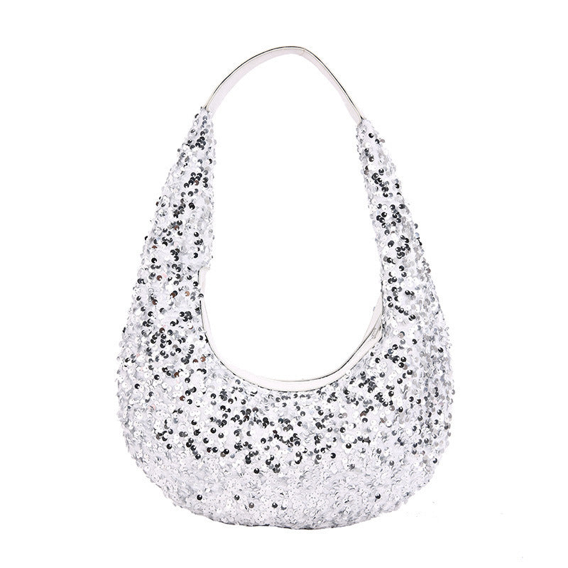 Women's handbag sequined elegant crossbody for evening