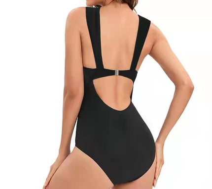 Women's swimwear one-piece elegant Black