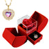 To My Love Preserved Red Rose Necklace Gift Love You Gift Set