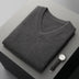 Men’s Sweater Vest Elegant Ribbed Knit Sleeveless V Neck Business Style