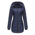 Women's jacket padded waterproof cotton hooded long sleeves zipper