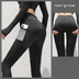 High Waist Gym Yoga Leggings with Pockets, Perfect for Running, Fitness