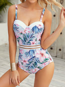 Women's swimsuit one-piece Push Up Contrast color fashion bikini