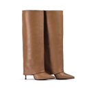 Women’s Boots Stiletto Heel Elegant Pantyhose Pointed High Leg Plus Size-2