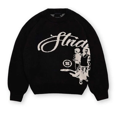 Men’s Sweater Pullover Elegant Knitted Gothic Casual Fashion Street