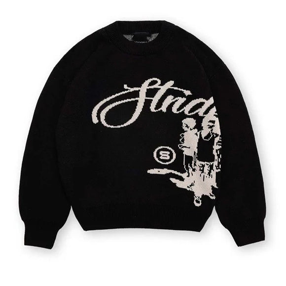 Men’s Sweater Pullover Elegant Knitted Gothic Casual Fashion Street