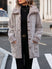 Women's coats fluffy fleeces padded cotton warm comfortable cardigan