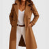 Women's Elegant Mid Length Wool Coat for Autumn Winter
