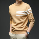 Men’s Sweater Pullover Elegant Knitted Fashion Casual Long Sleeves