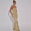 Women's Sexy Dress Sequins Elegant Backless Sleeveless Party Evening-6
