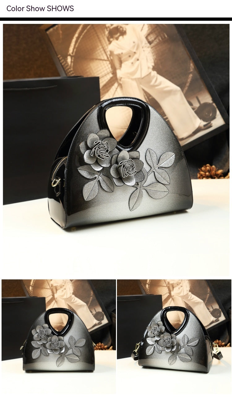 Woman Handbag  luxury patent leather tote evening messenger